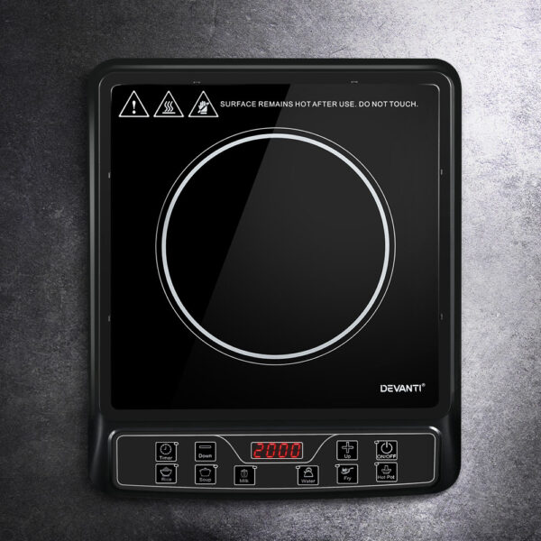 Devanti Induction Cooktop 30cm Portable Cooker - Image 8