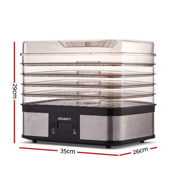 Devanti 5 Trays Food Dehydrator - Image 2