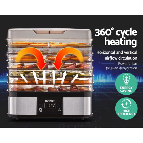 Devanti 5 Trays Food Dehydrator - Image 5
